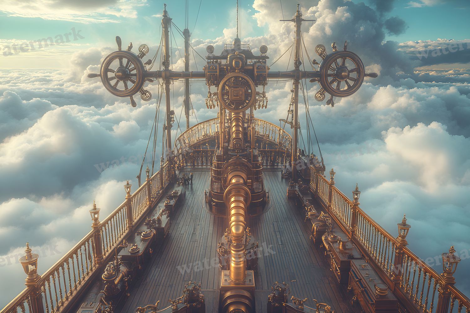 Airship Deck Backdrop Images