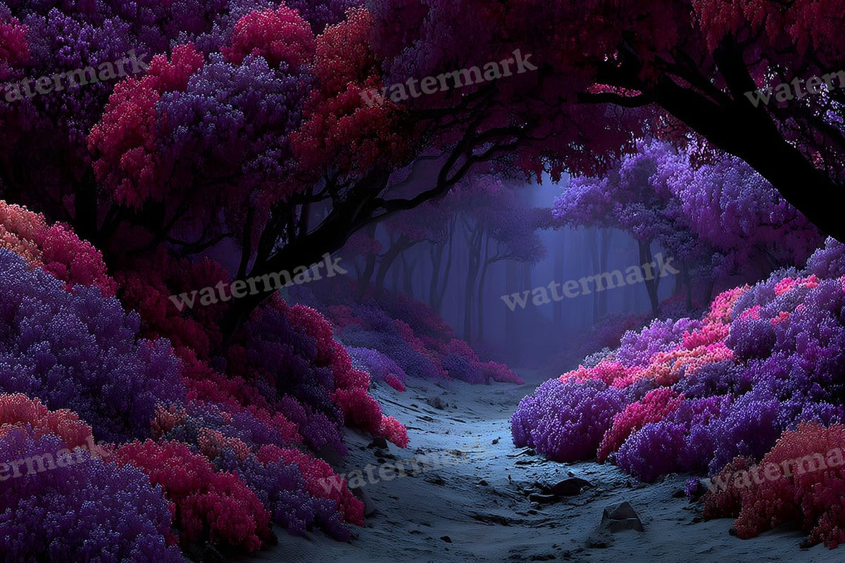 Alice Wonderland Magical Forest Backdrop Images