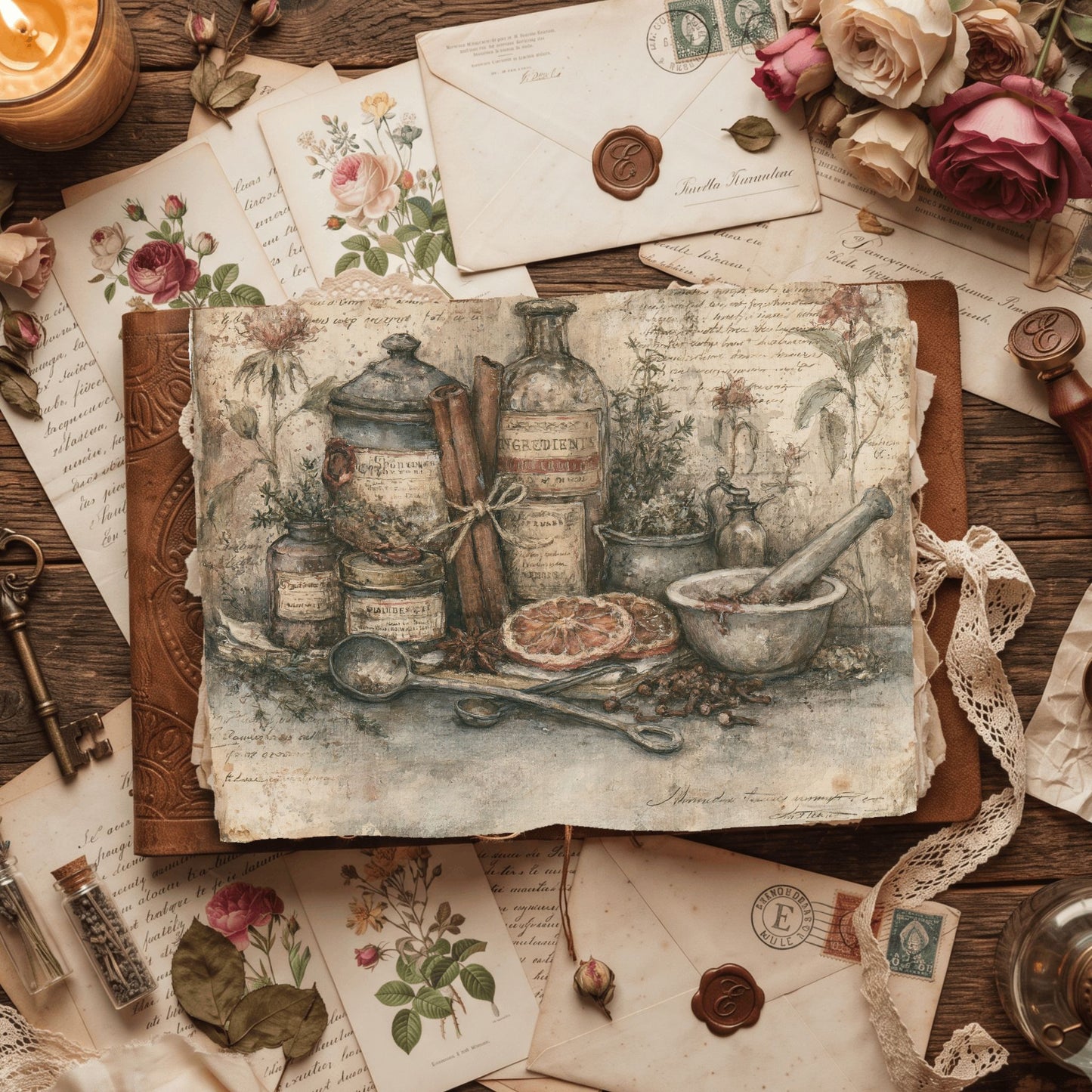 Ancient Spell Ingredients Journal Page