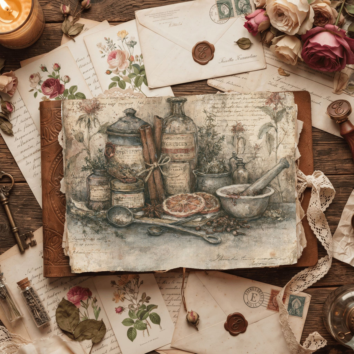 Ancient Spell Ingredients Journal Page