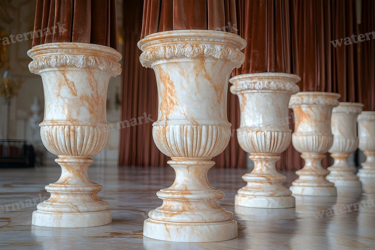 Baroque Marble Columns digital photo backdrop for photo editing, preview 19