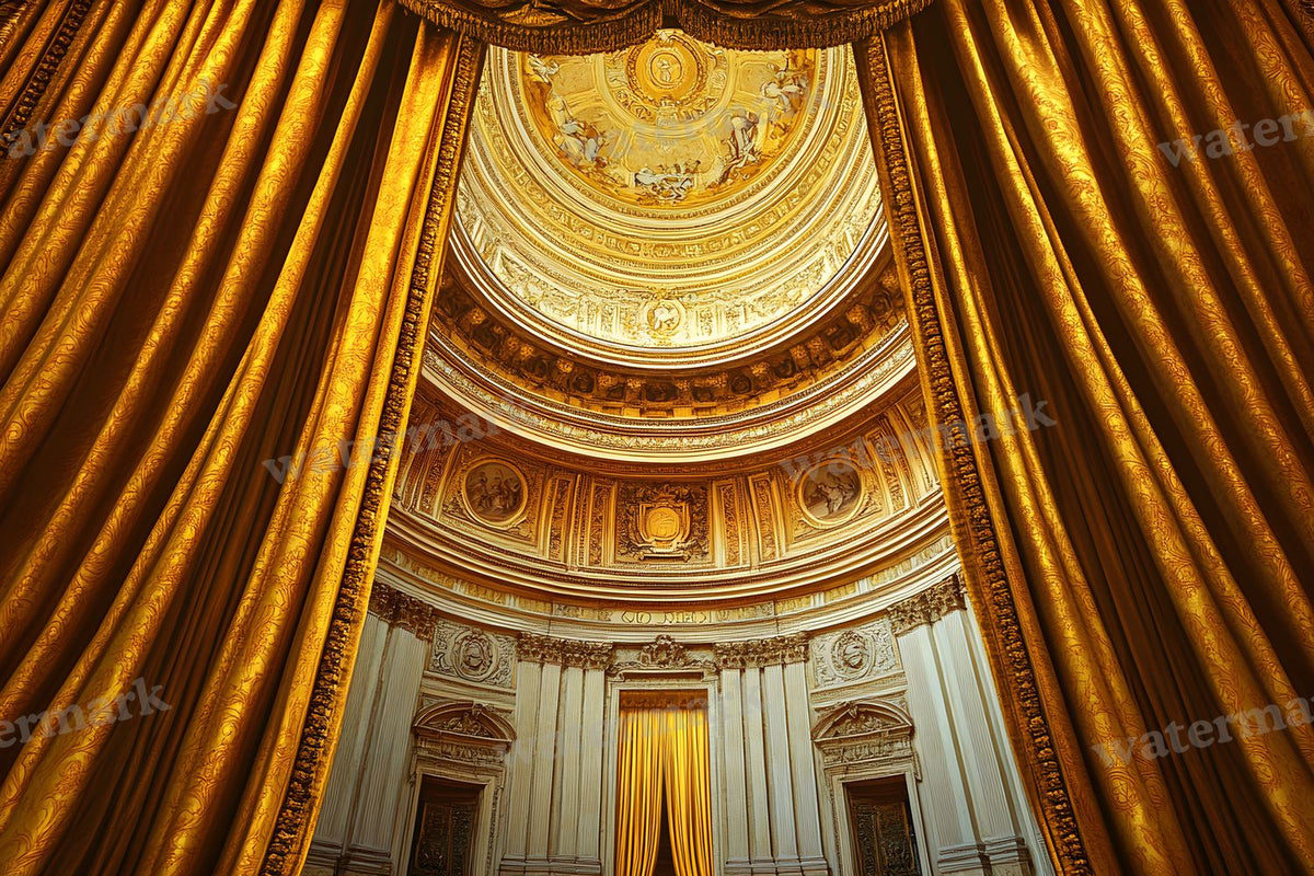 Baroque Regal Fresco digital photo backdrop for photo editing, preview 19