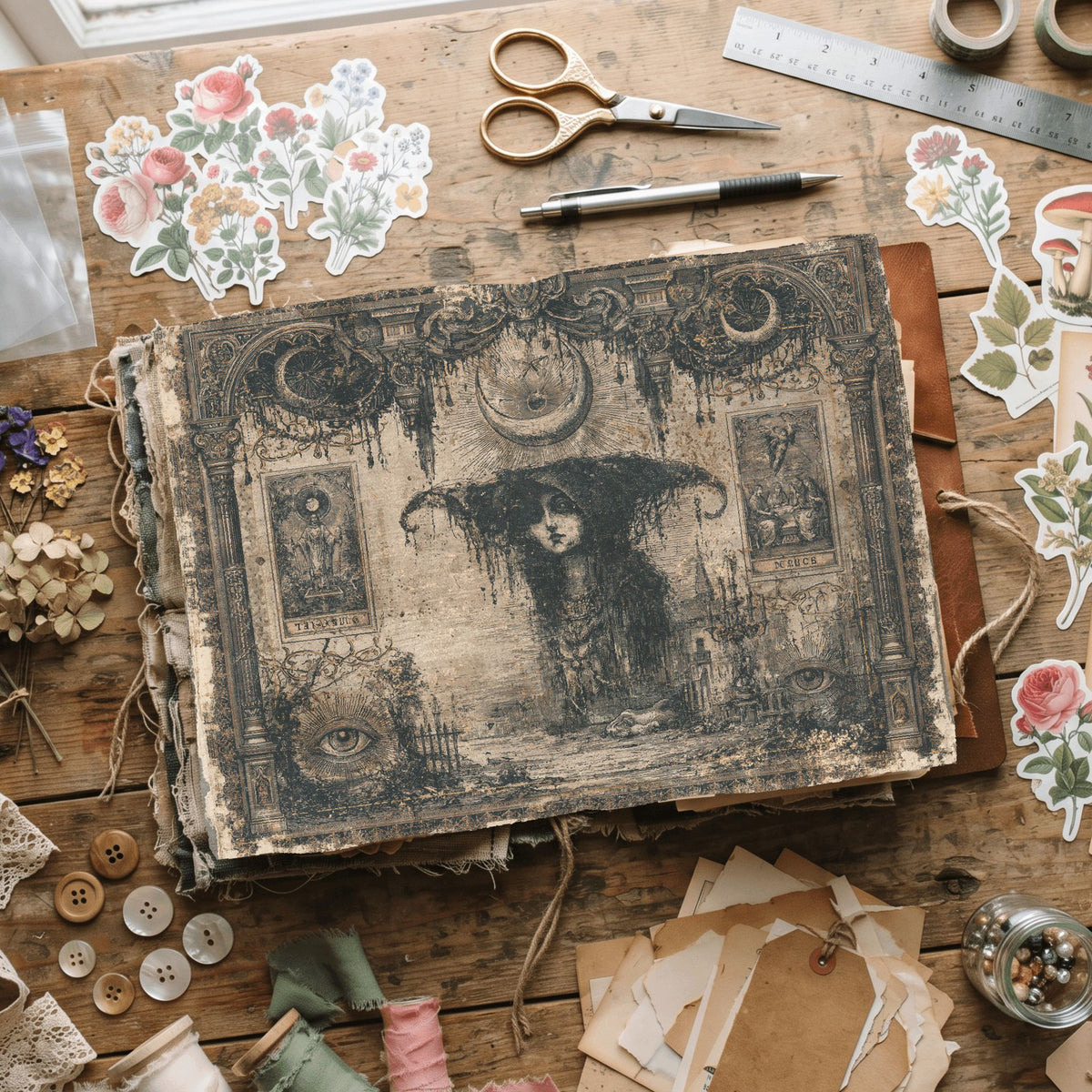 Gothic Tarot Journal Paper