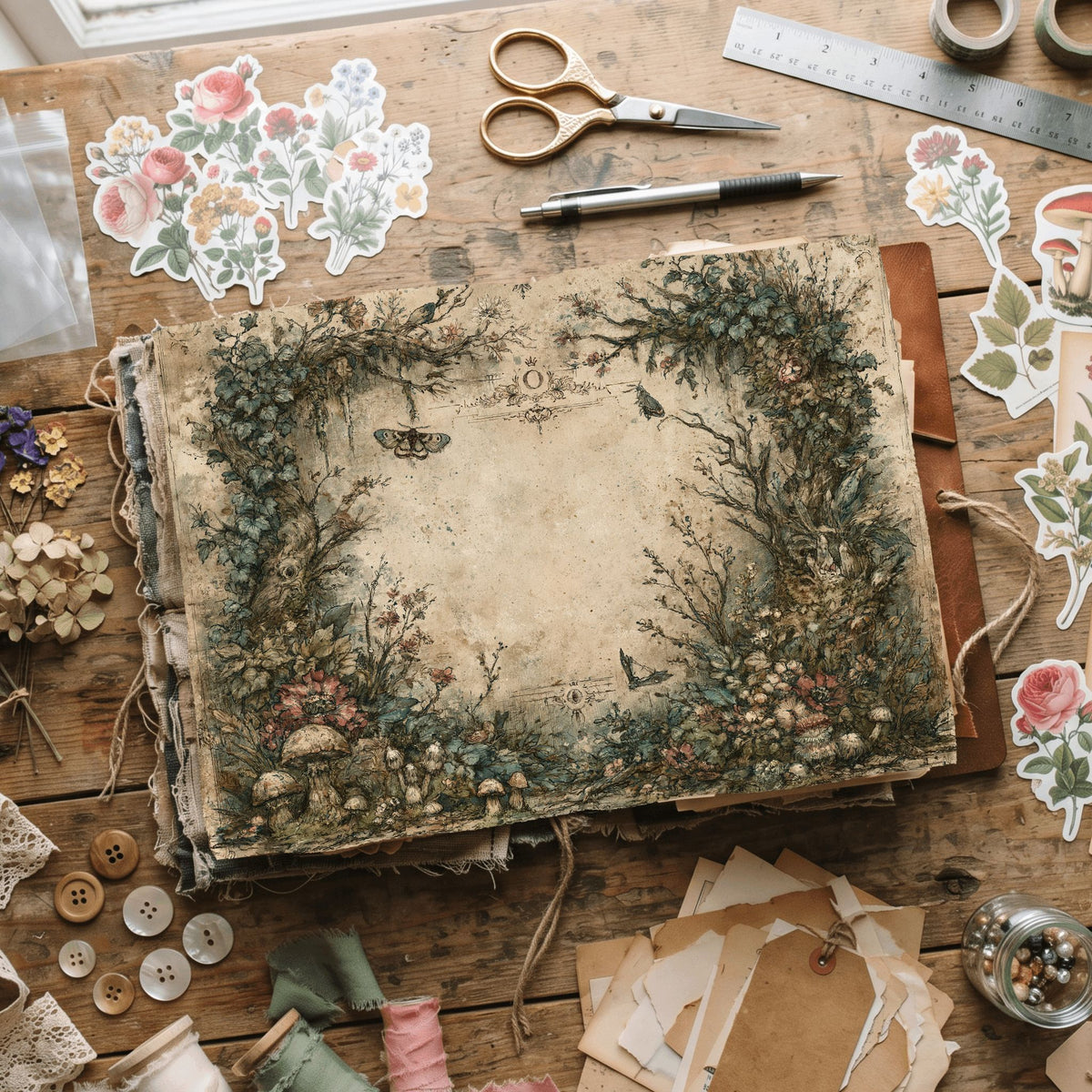 Magical Forest Parchment