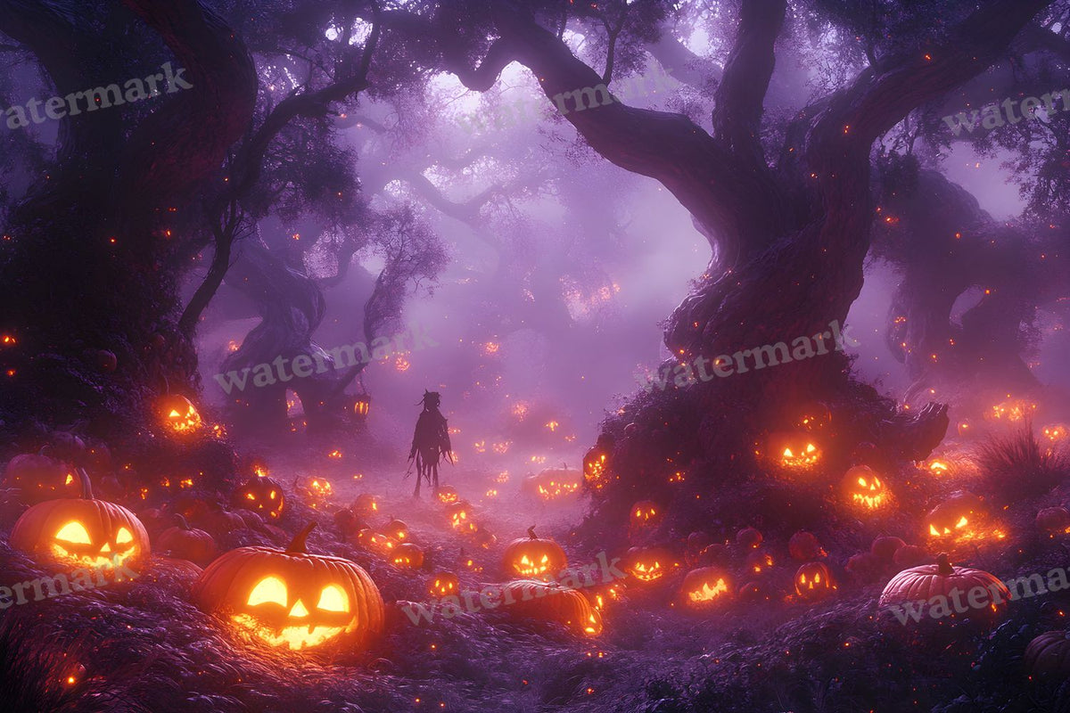 Pumpkin Field Curse Backdrop Images