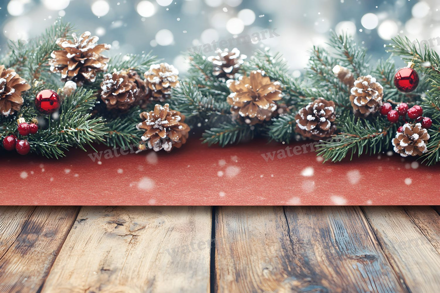 Red Christmas Backdrop Images