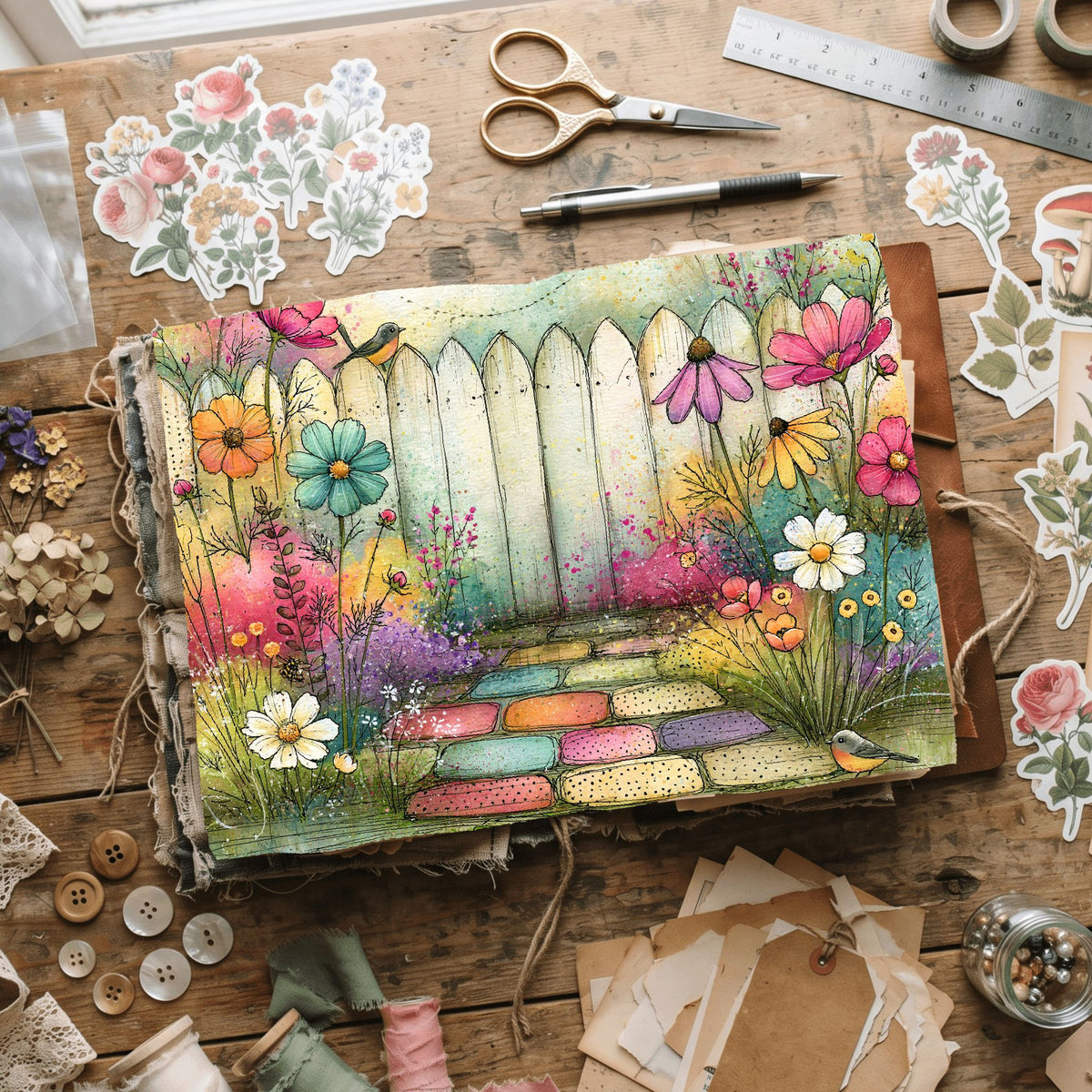 Romantic Garden Scene