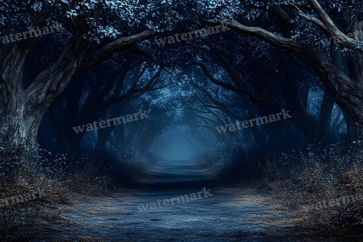 Spooky Forest digital photo backdrop for photo editing, preview 19