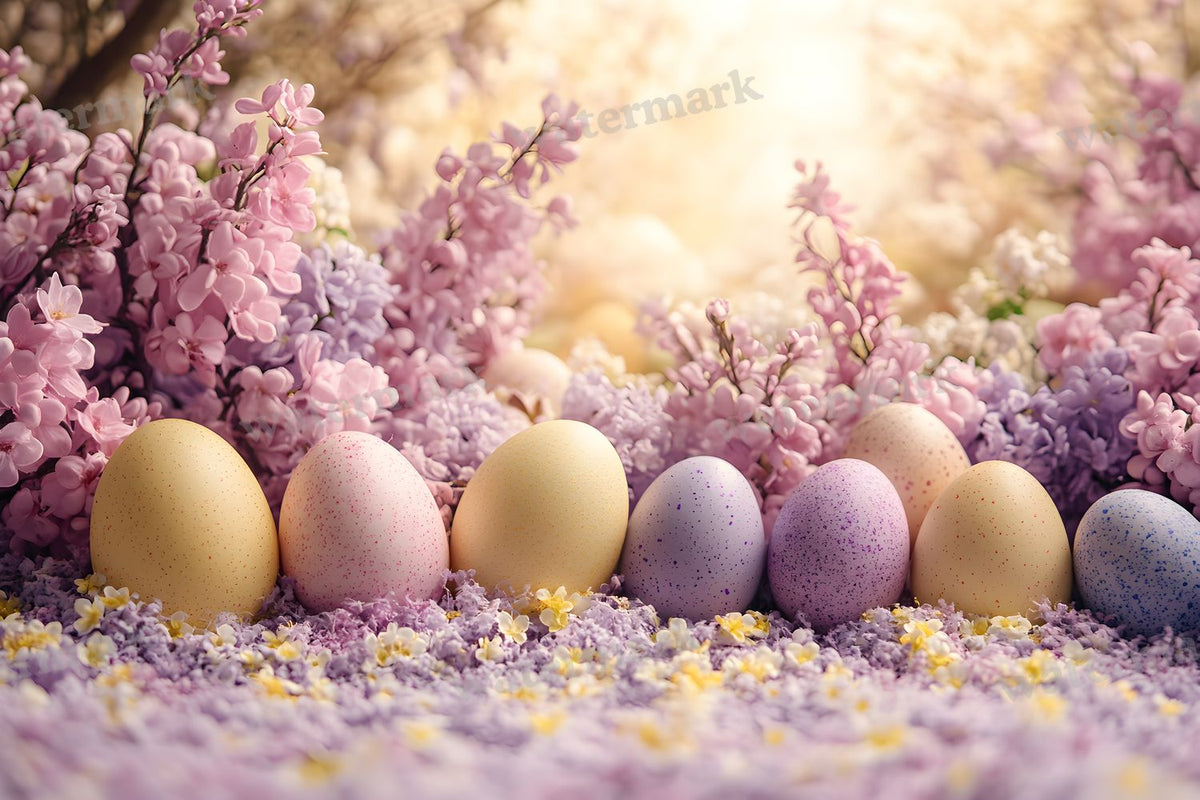 Spring Blossomeggscene Backdrop Images