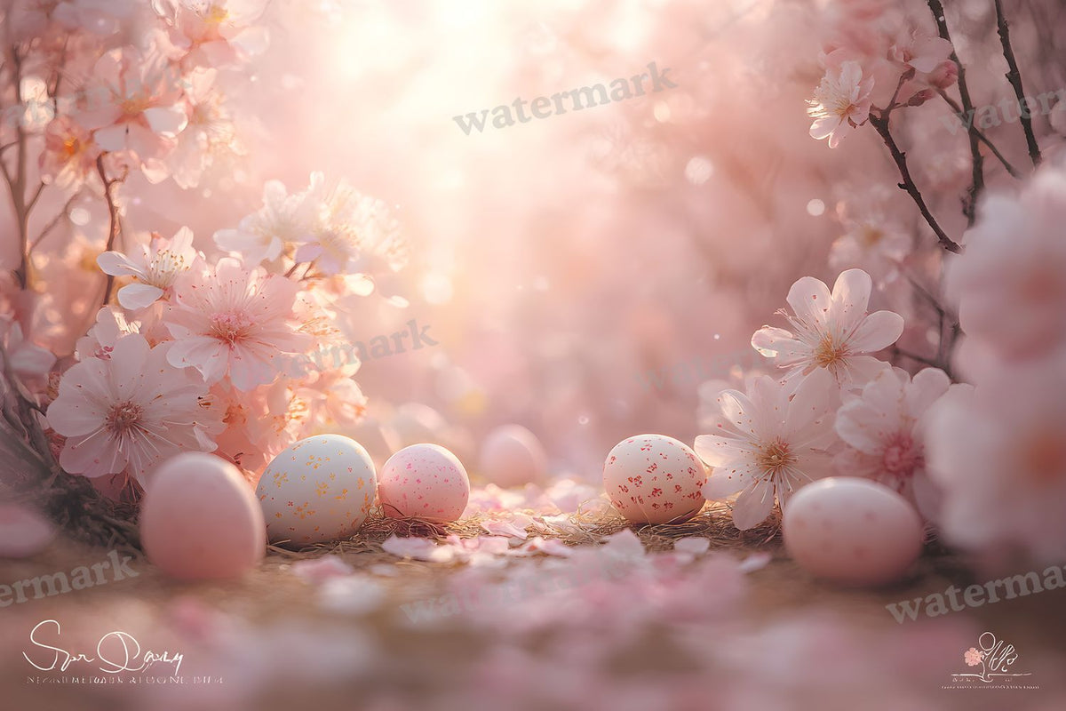 Spring Blossomeggscene Backdrop Images