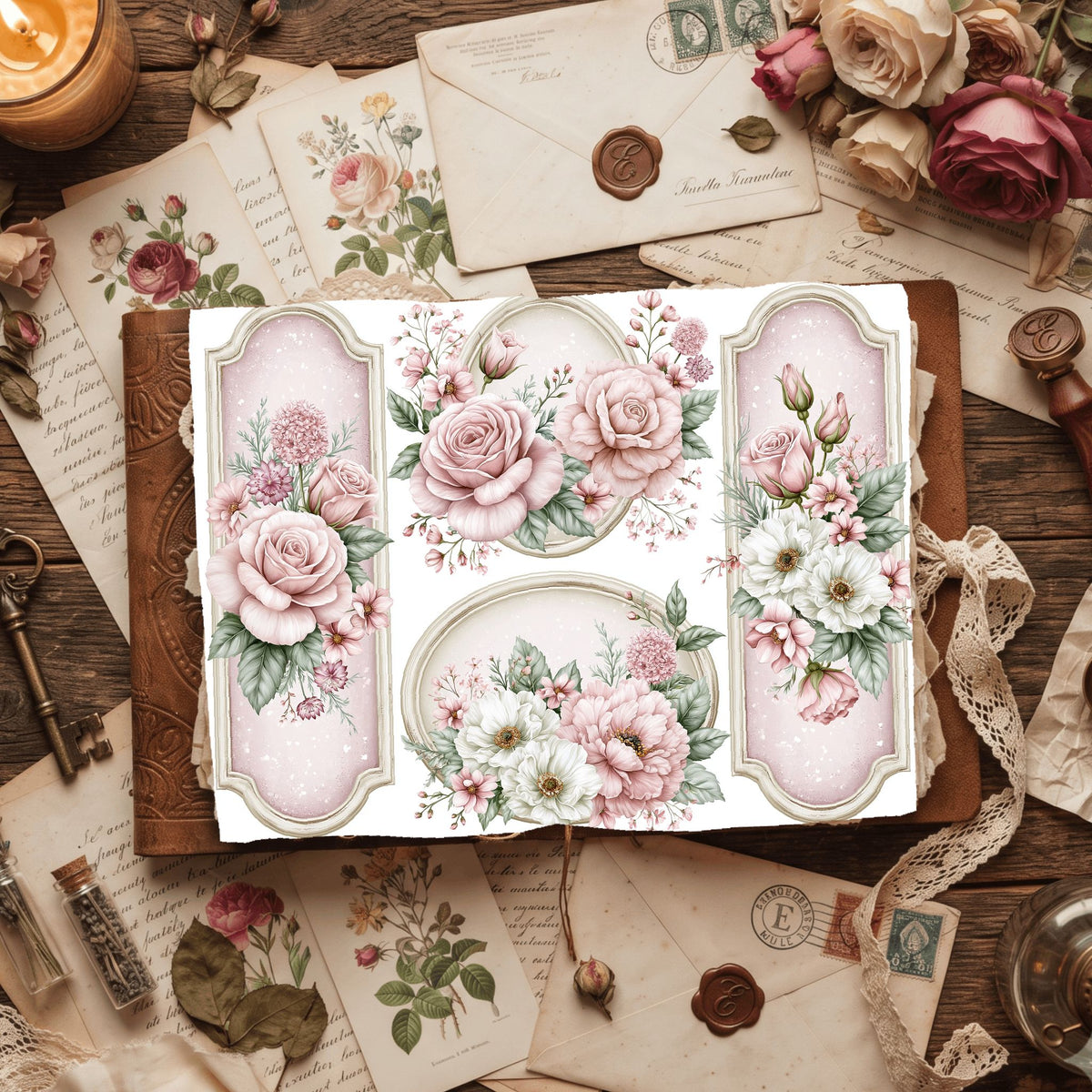 Vintage Botanical Floral Paper