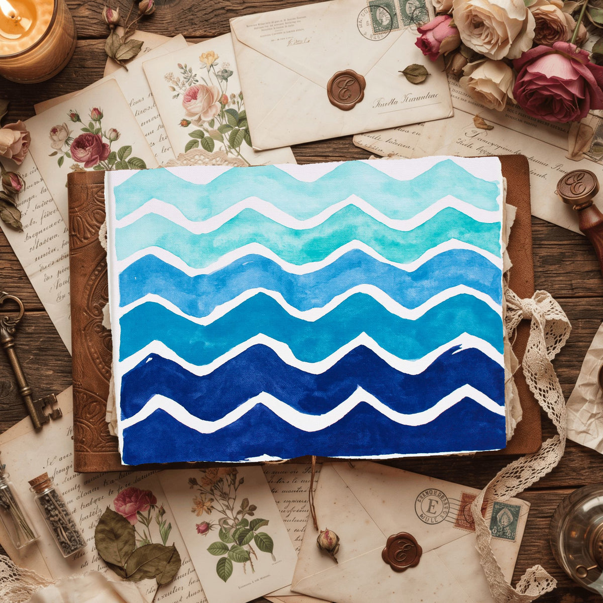 Water Wave Texture Pattern