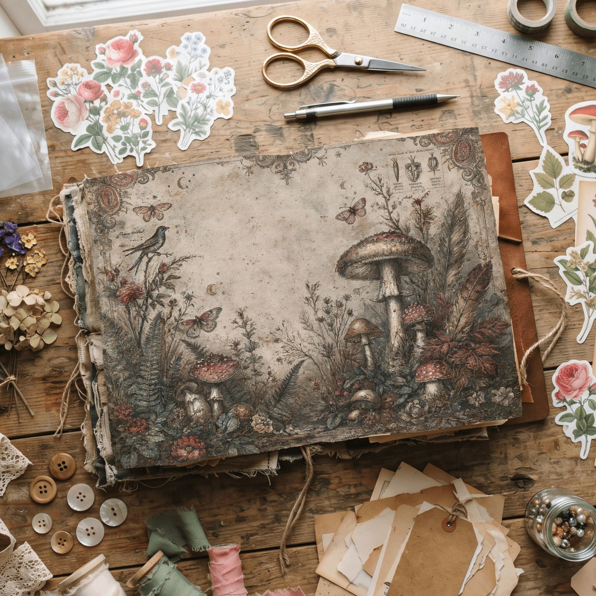 Woodland Hippie Ephemera Paper