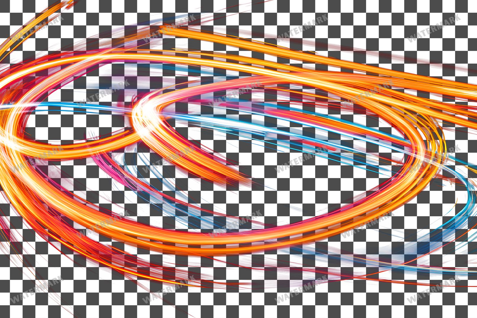 Abstract Light Streaks Transparent Overlay Pngs