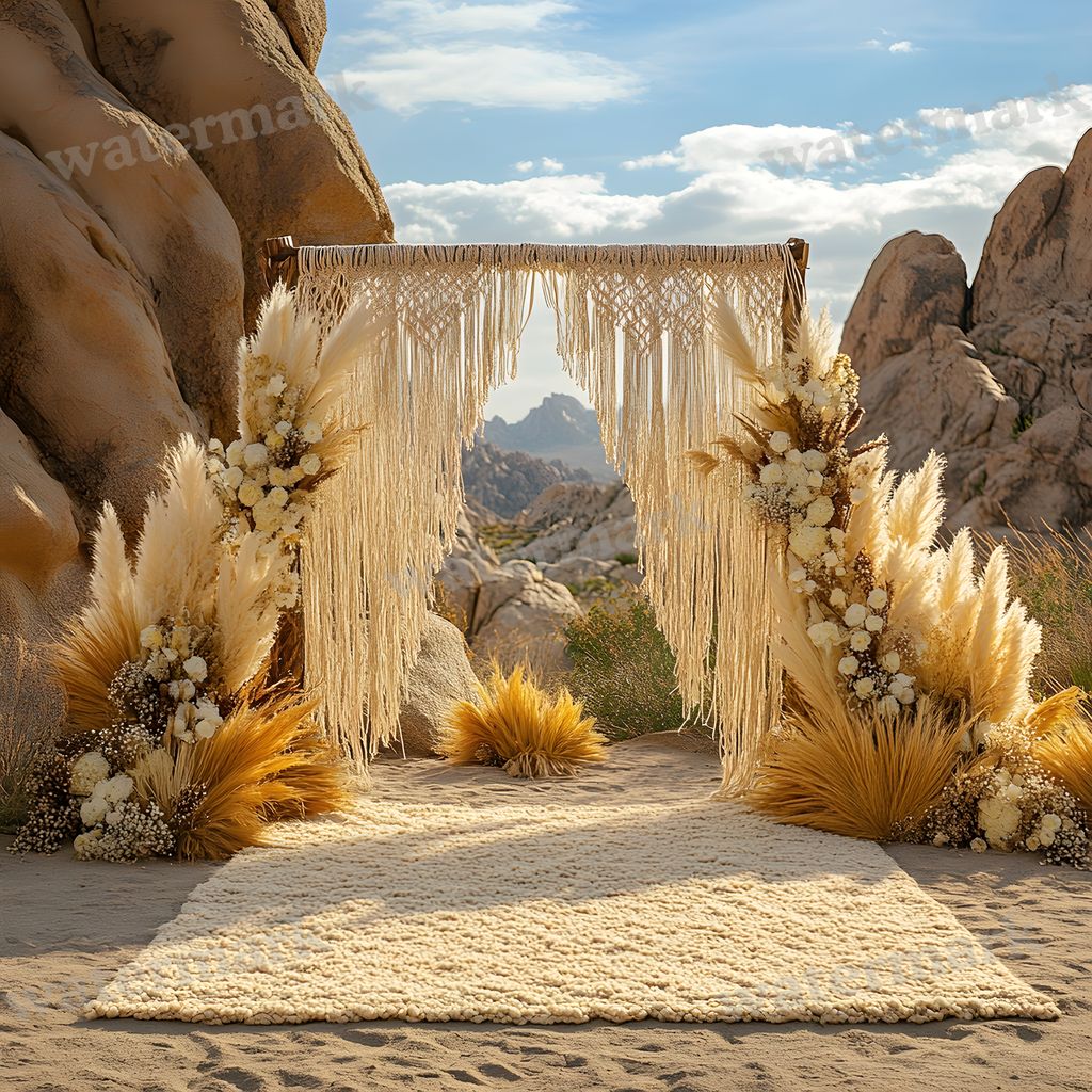 Bohemian Desert Backdrop Images