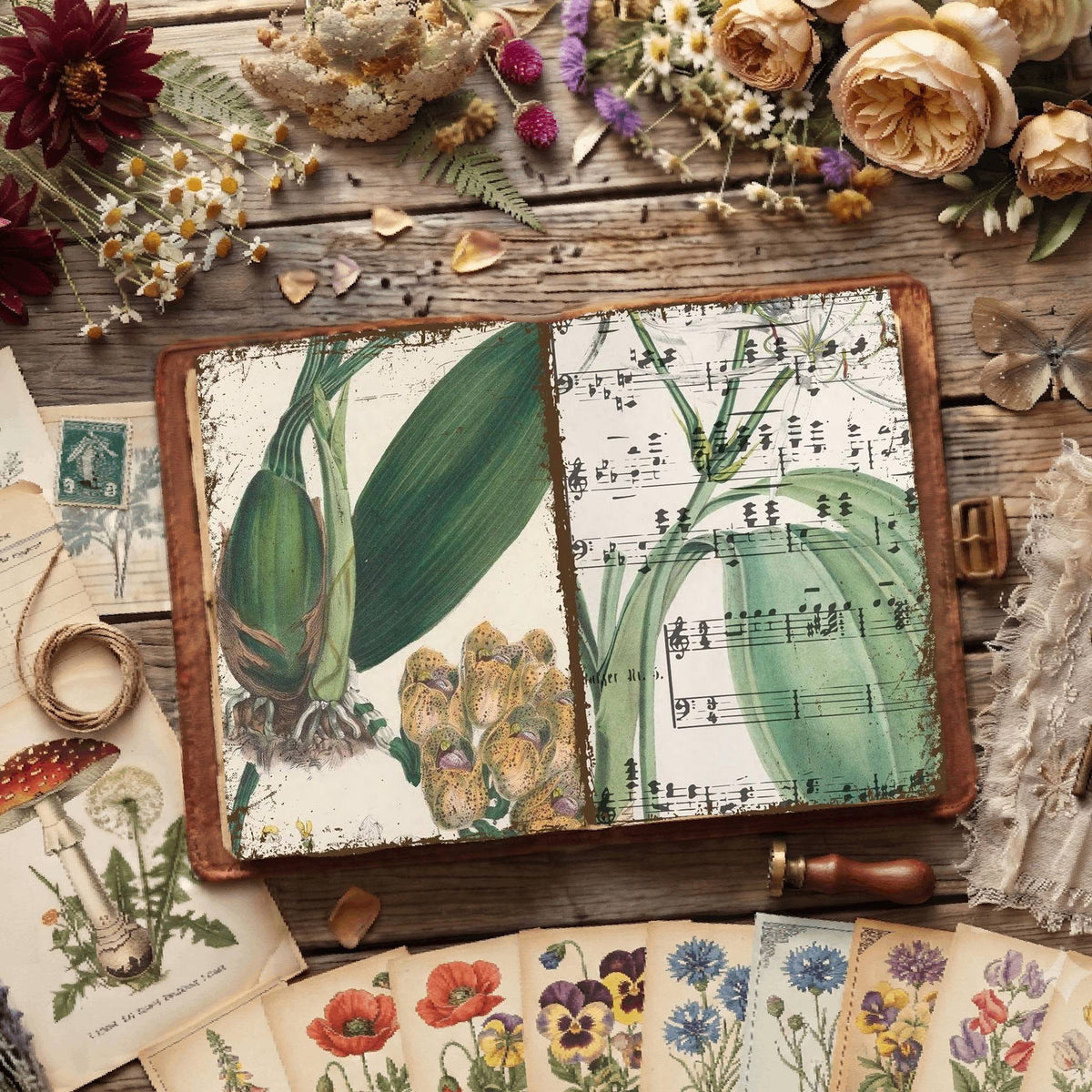 Botanical Illustrations Digital Papers