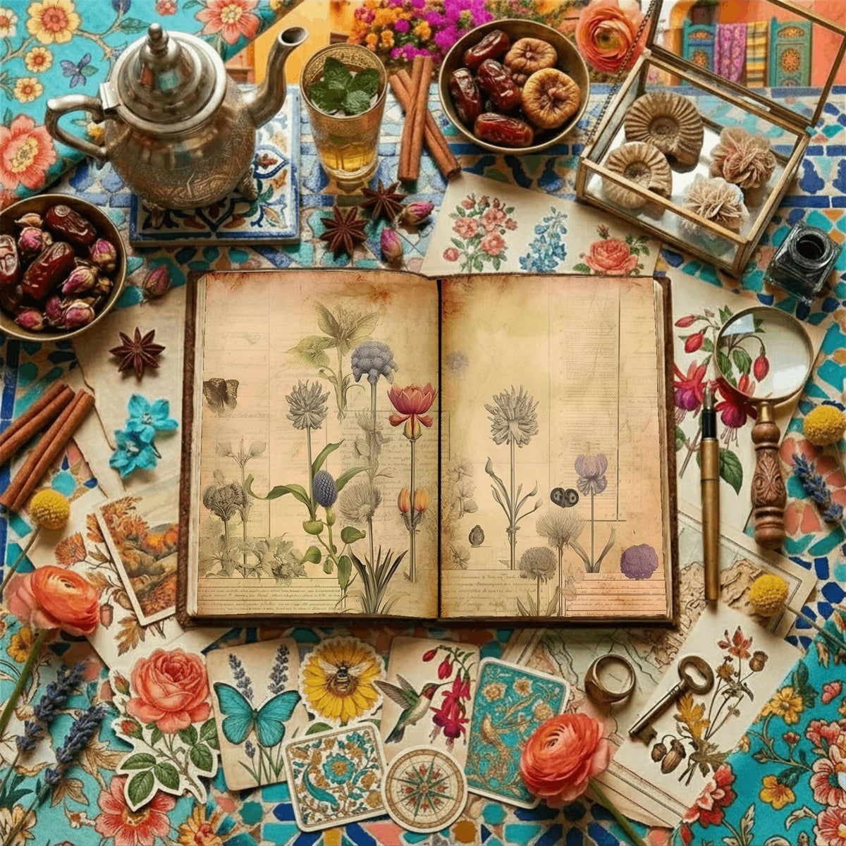 Botanical Wildflowers Digital Papers