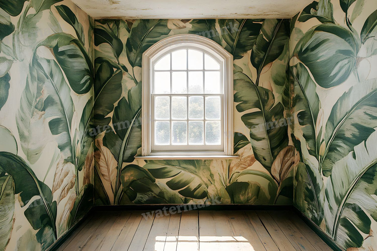 Botanical Window View Backdrop Images