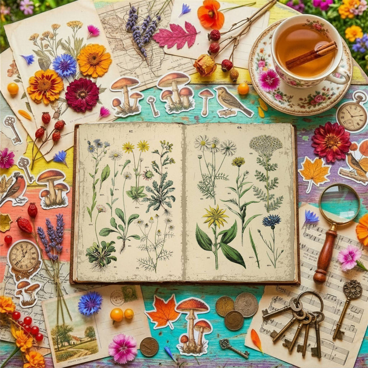 Botanical Digital Papers