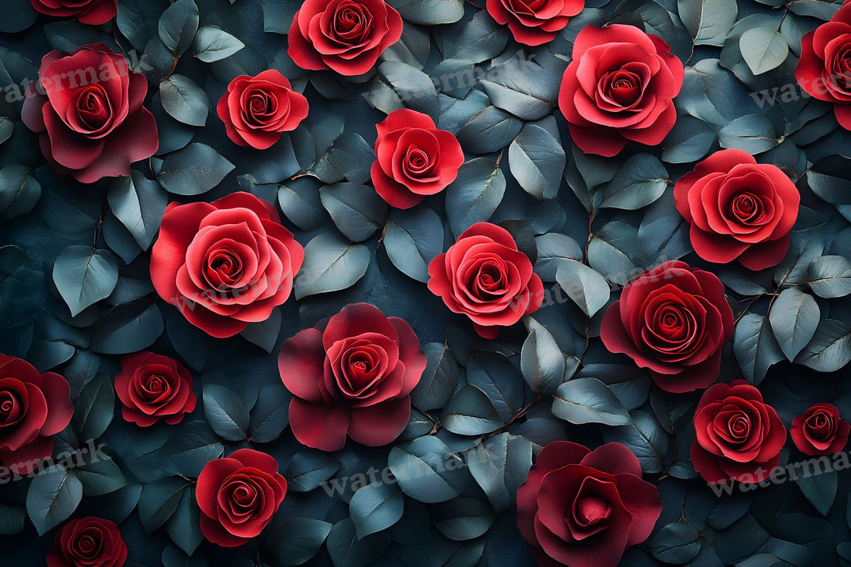 Burgundy Rose Arrangement Backdrop Images