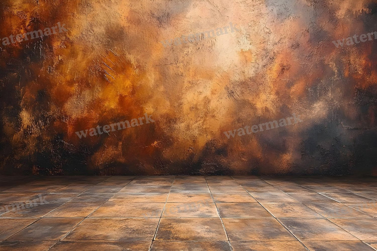 Burnt Amber Wall Backdrop Images
