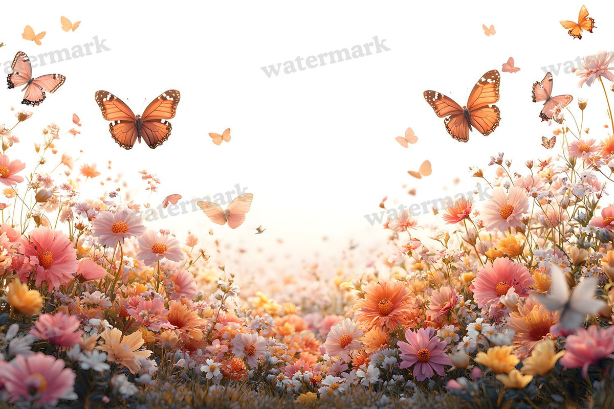 Butterfly Meadow Backdrop Images