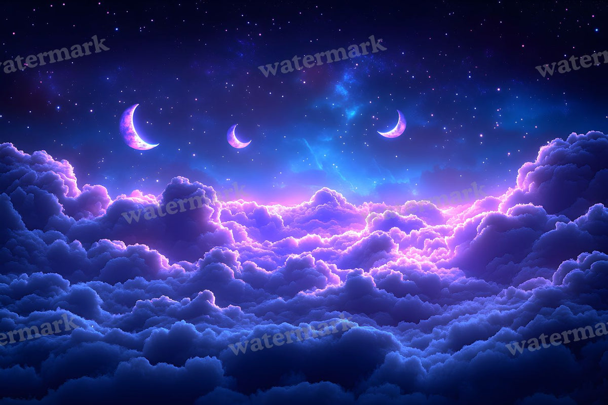 Celestial Glow Scene digital photo backdrop for photo editing, preview 19