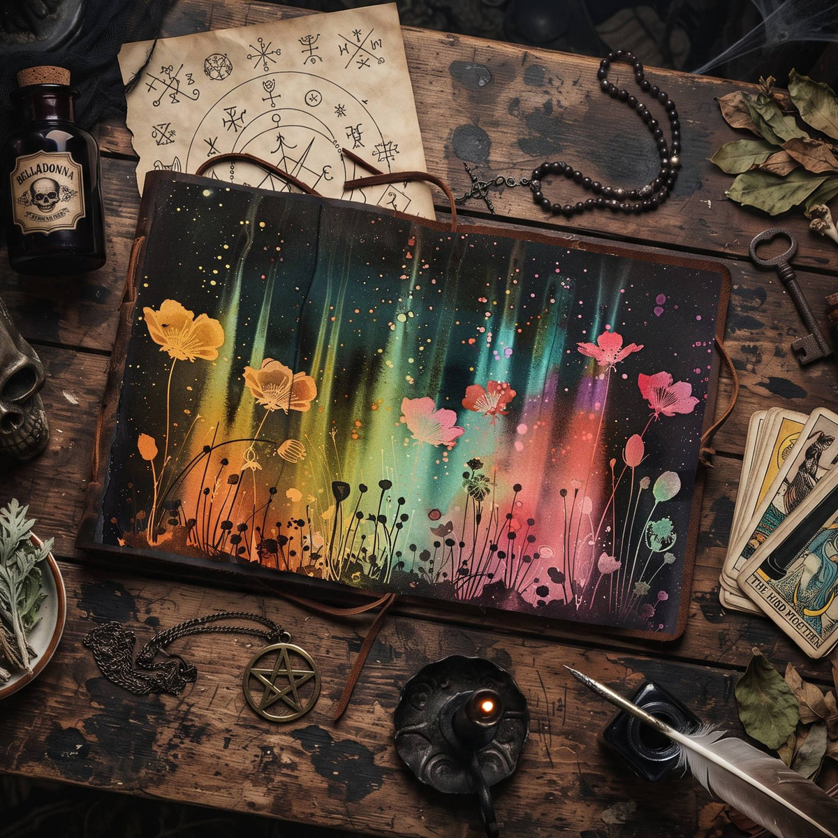 Celestial Wildflowers Digital Papers