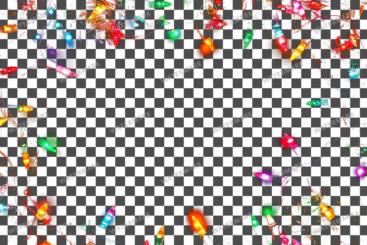 Christmas Lights Transparent Overlay Pngs