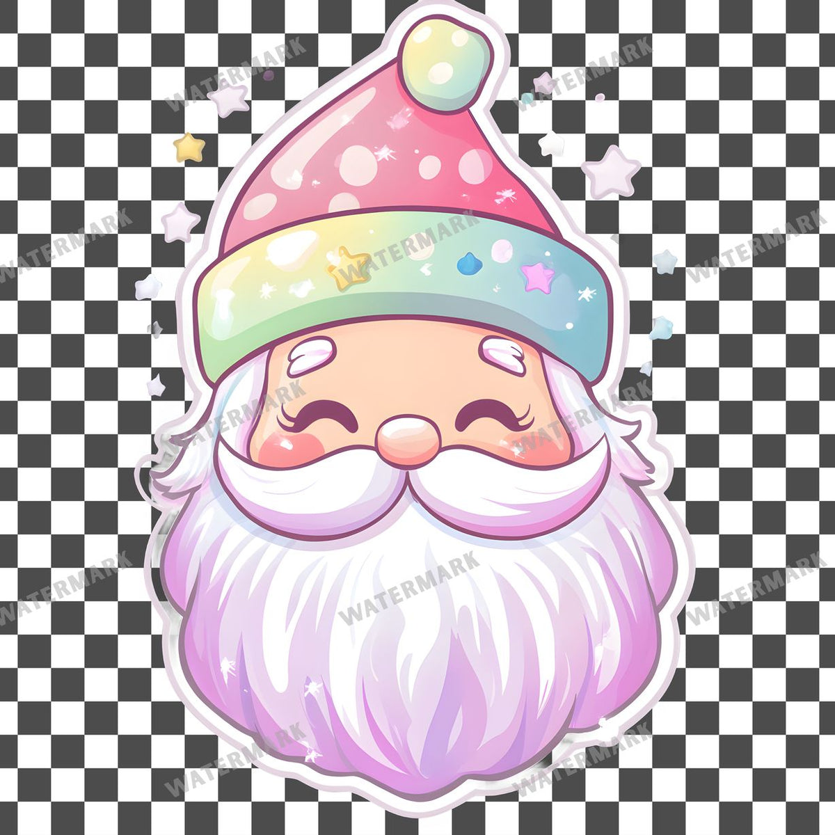 Christmas Kawaii Style Clipart Pngs