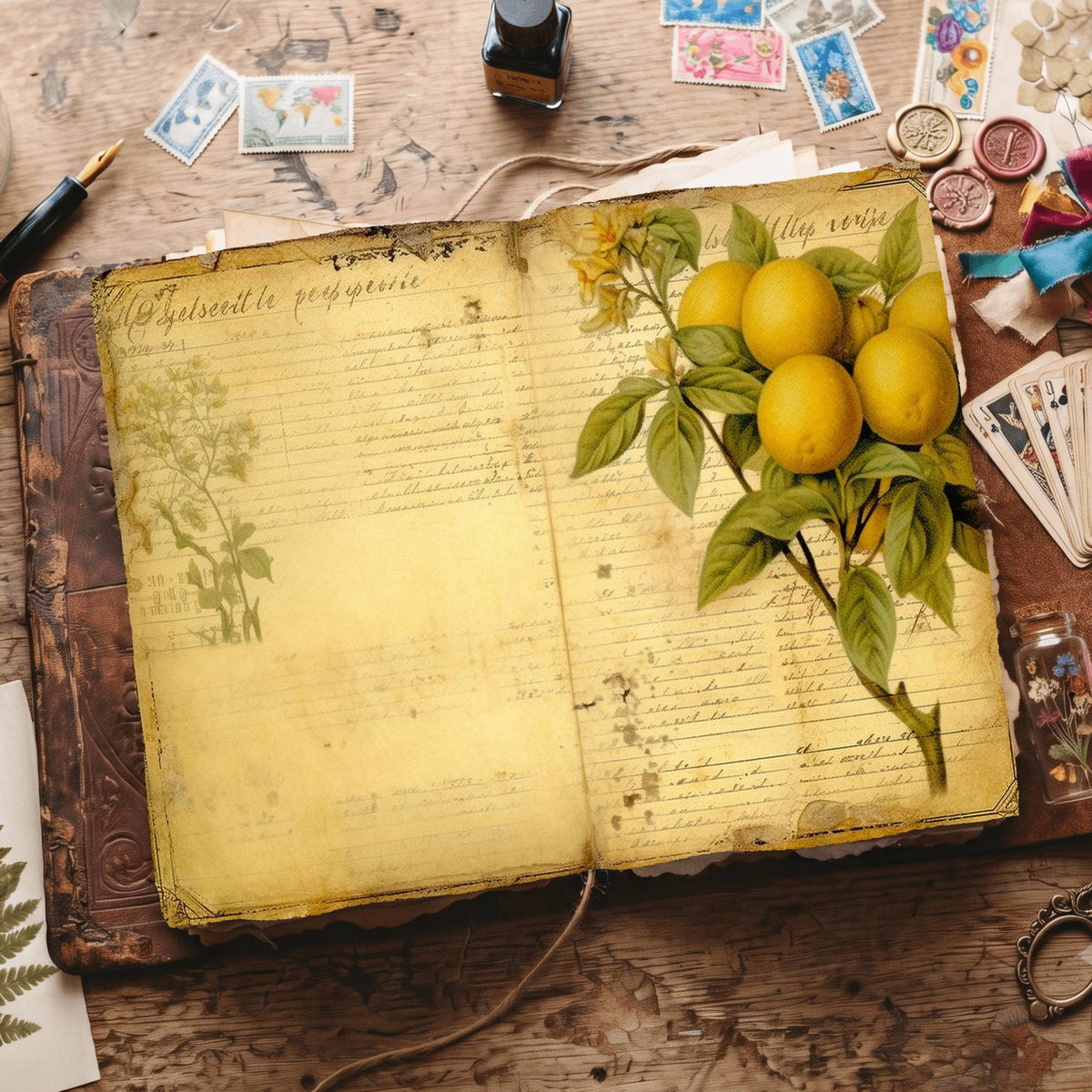 Citrus Fruit Digital Papers