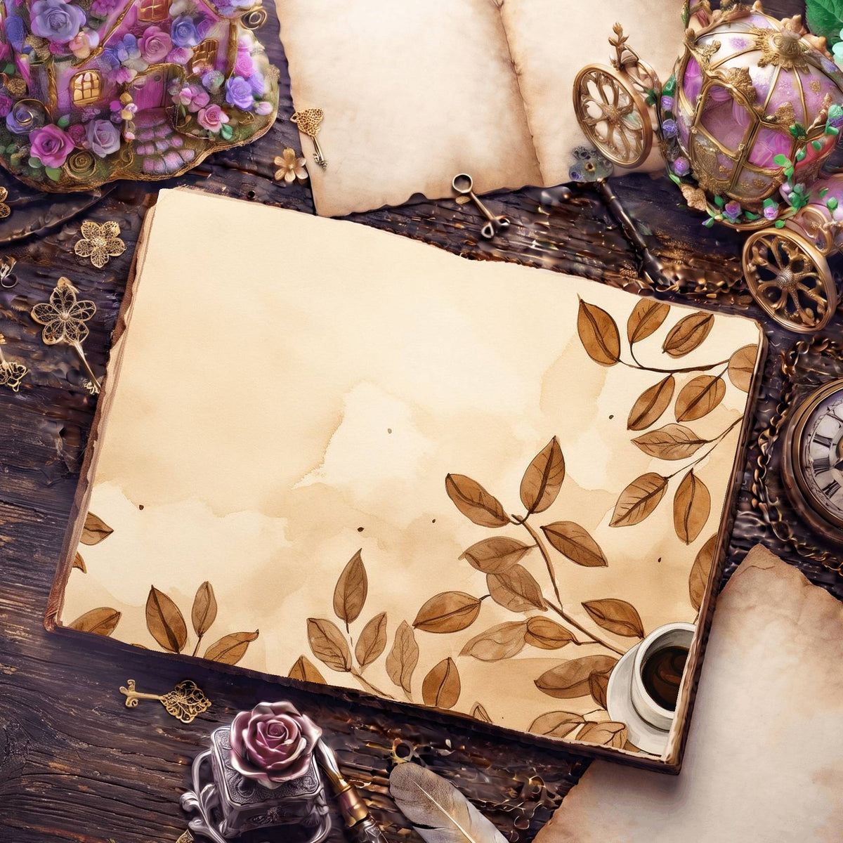 Coffee Shop Digital Papers