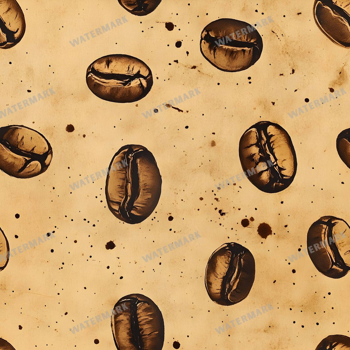 Coffee seamless pattern digital paper, repeating design 20