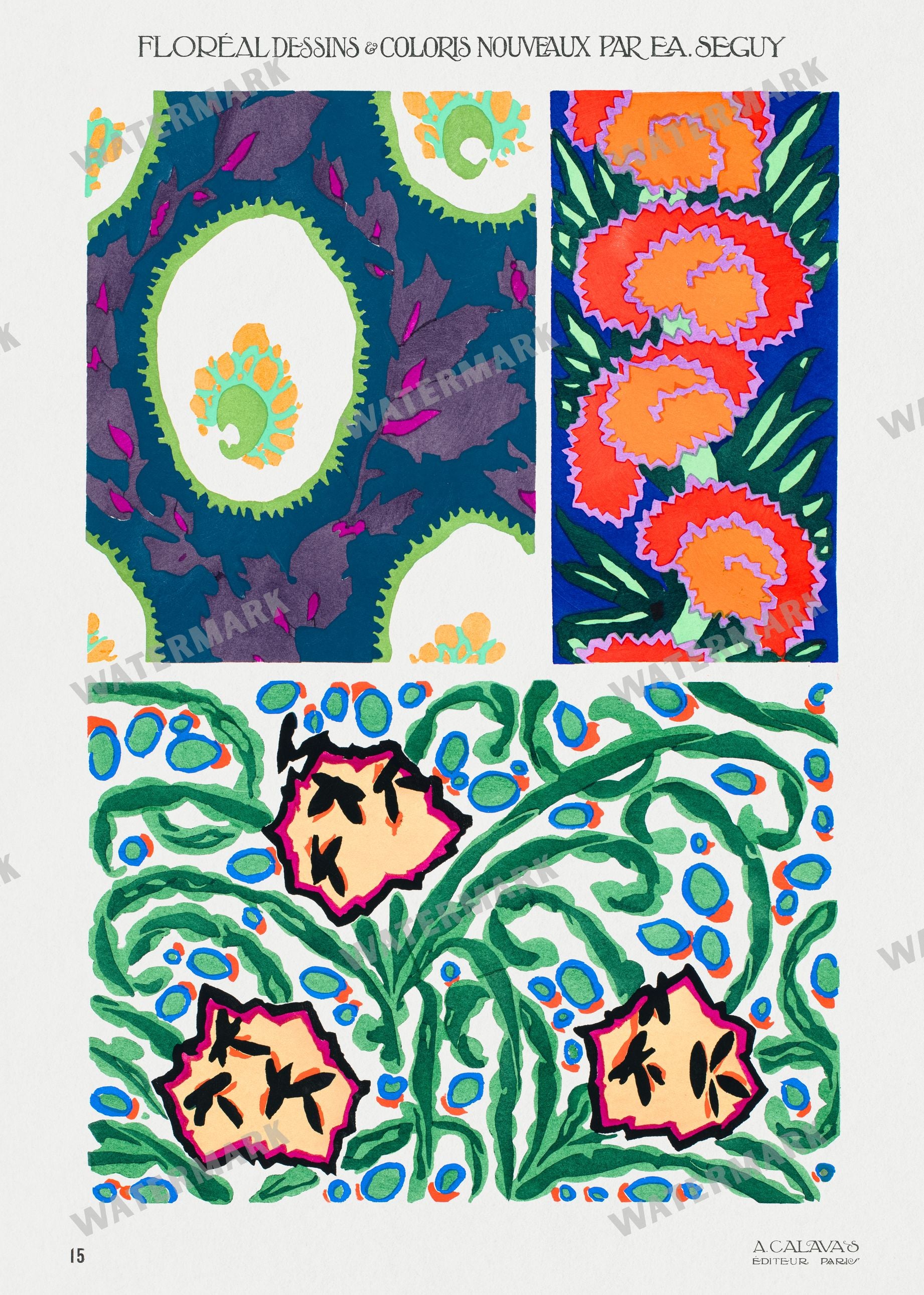 E A Seguy Vintage Prints