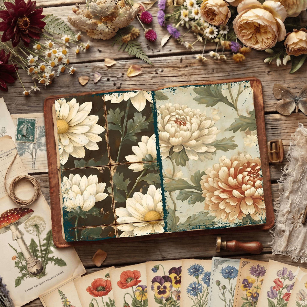 Floral Digital Papers