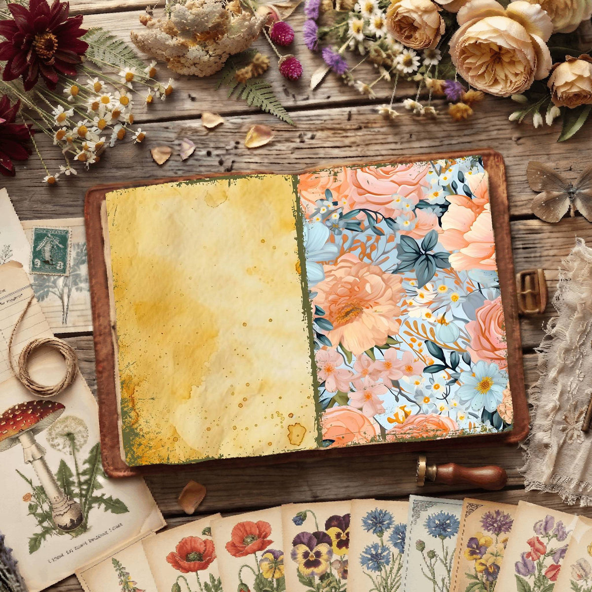 Floral Digital Papers