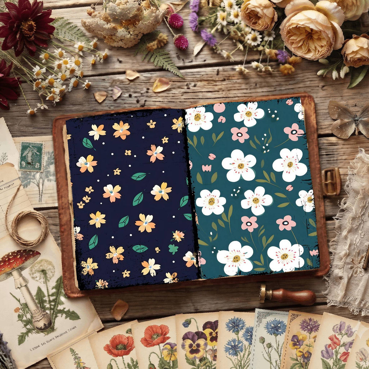 Floral Digital Papers