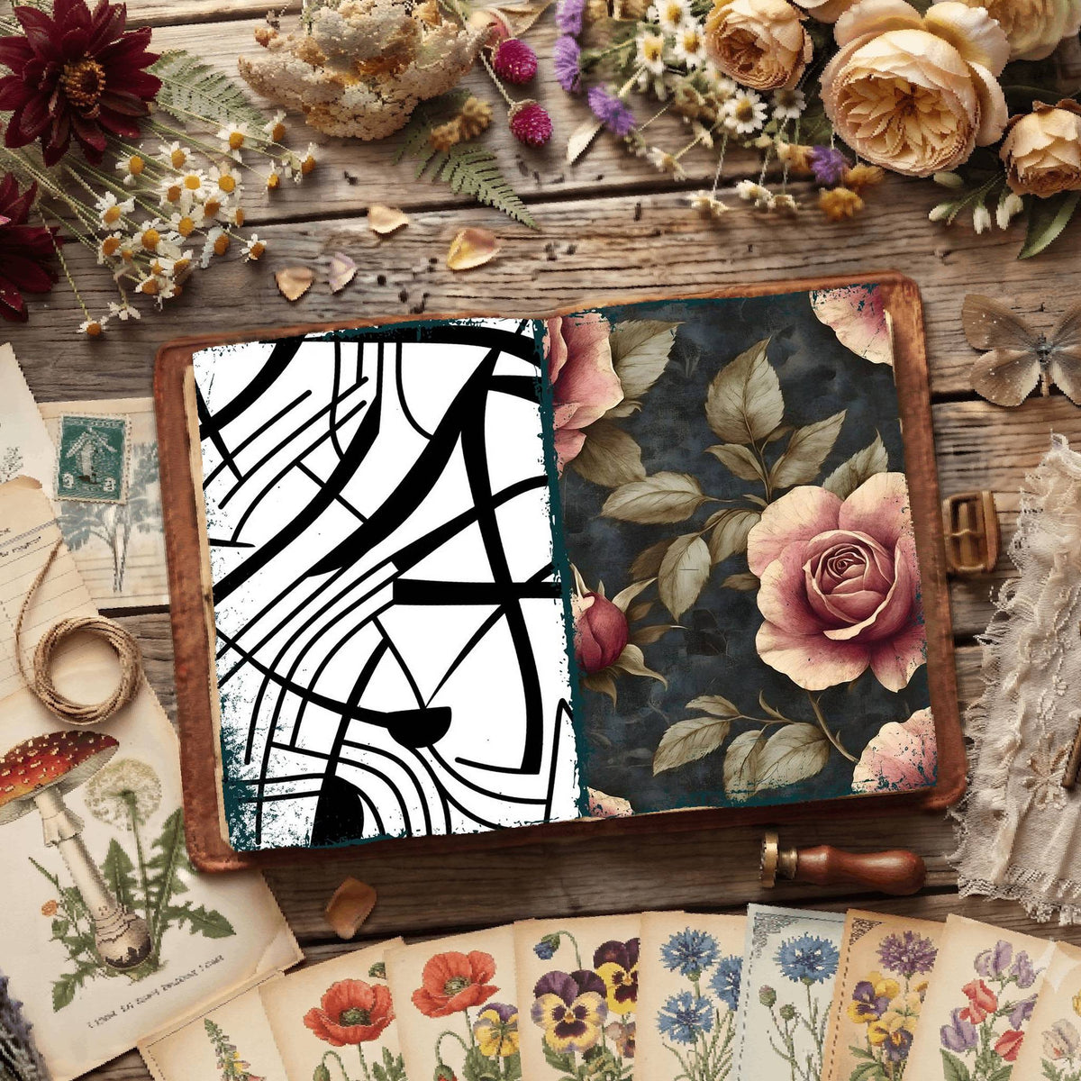 Floral Digital Papers