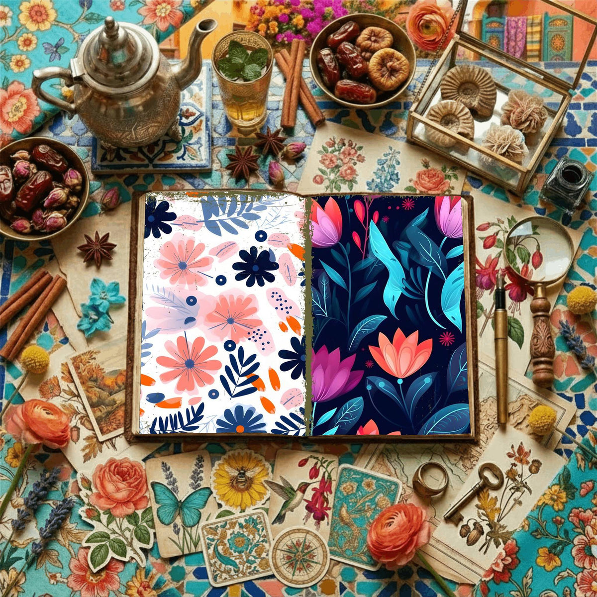 Floral Digital Papers