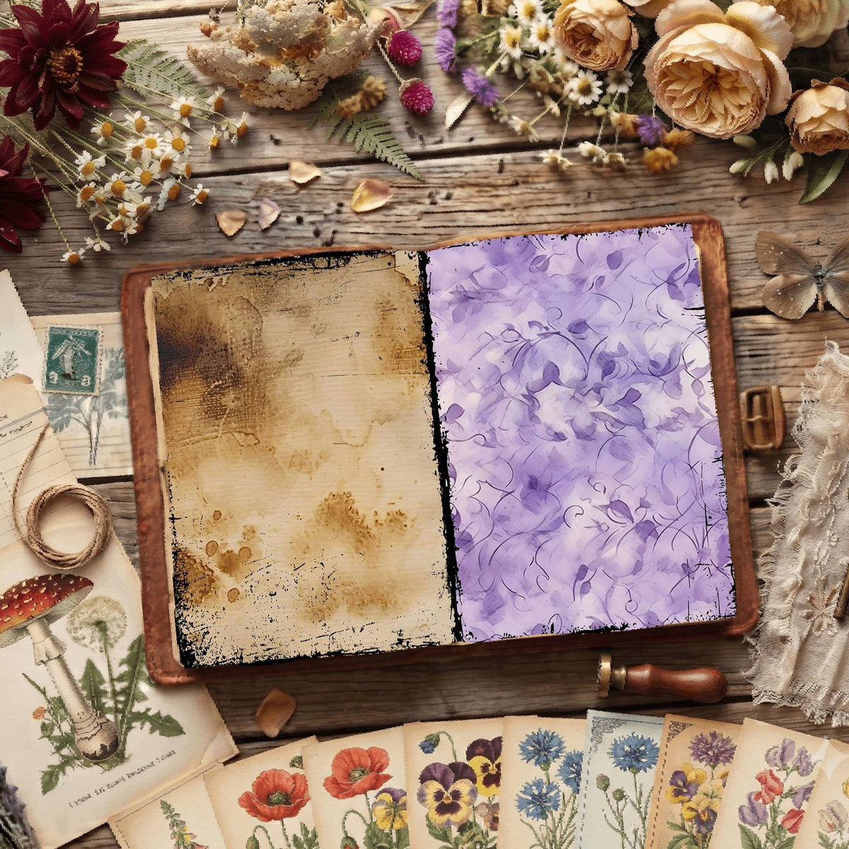Floral Digital Papers