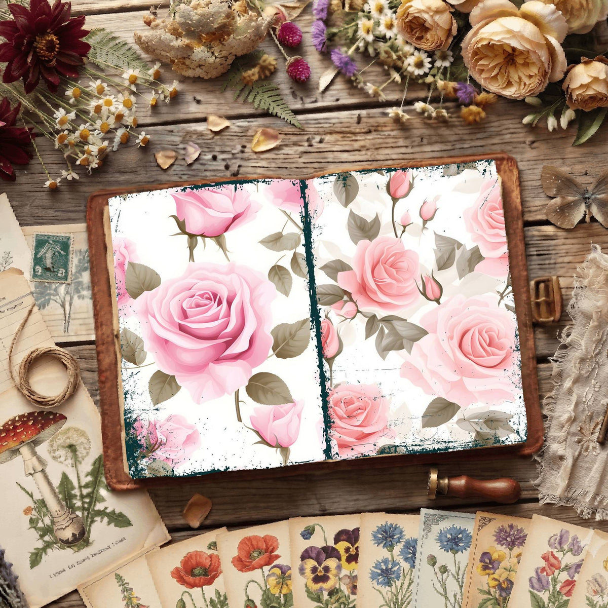 Floral Digital Papers