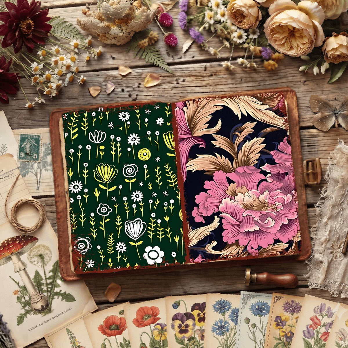 Floral Digital Papers