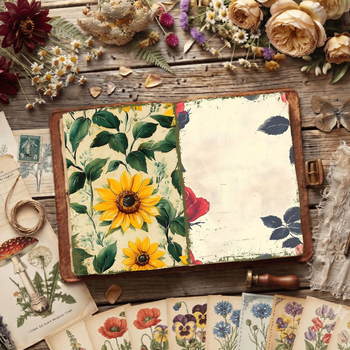 Floral Digital Papers