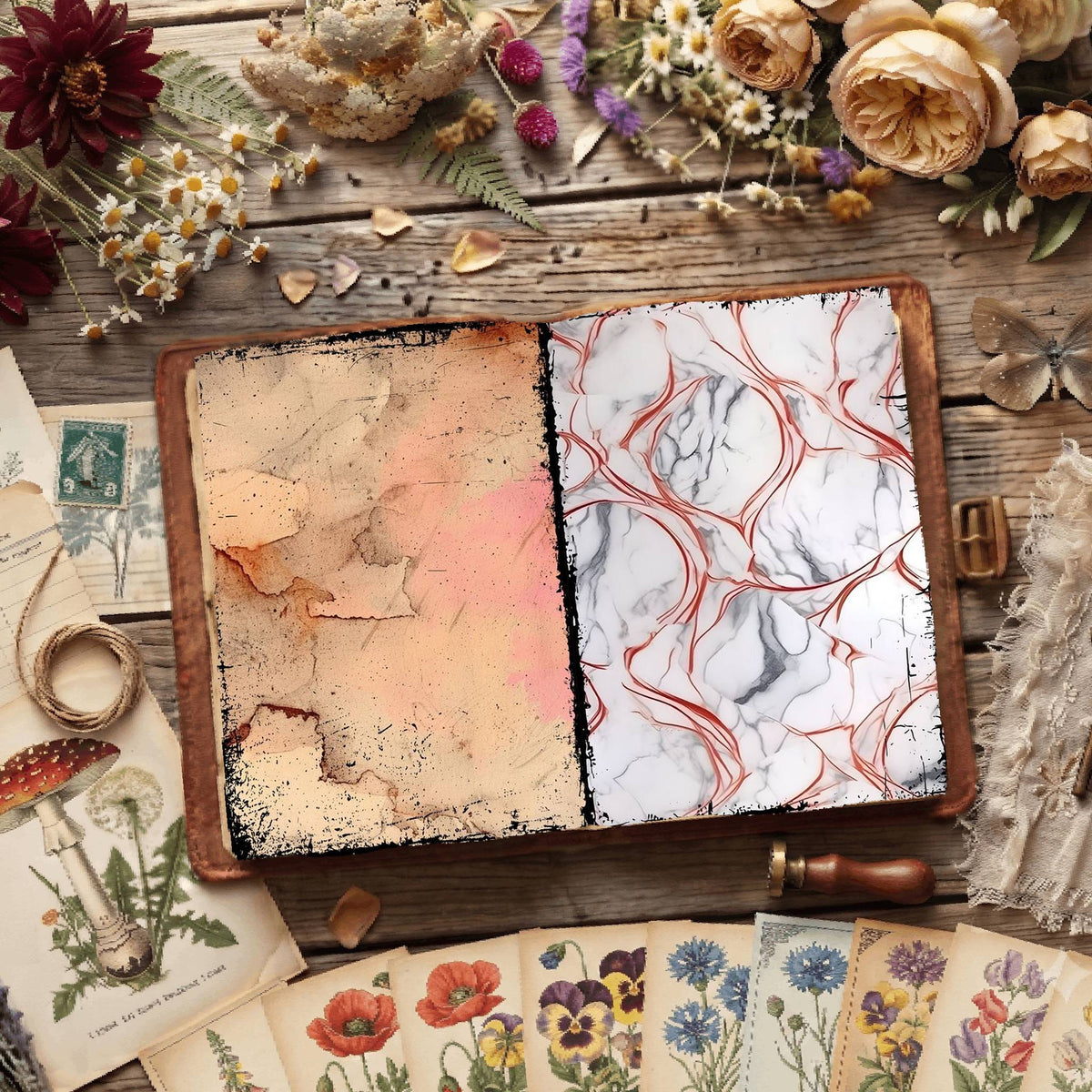 Floral Digital Papers