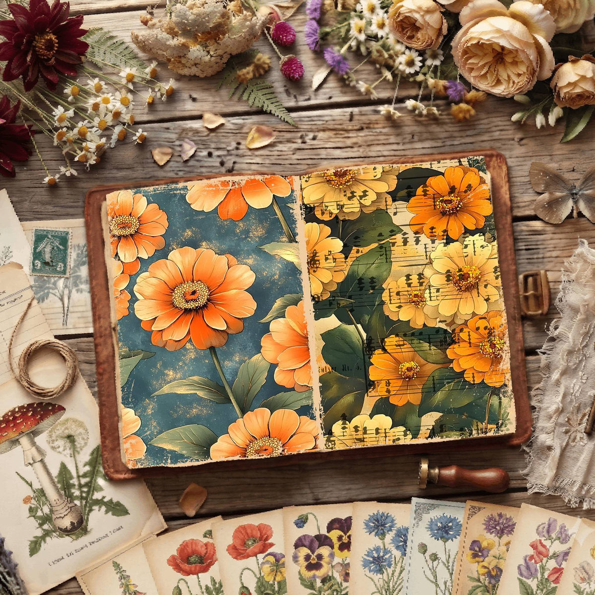 Floral Digital Papers