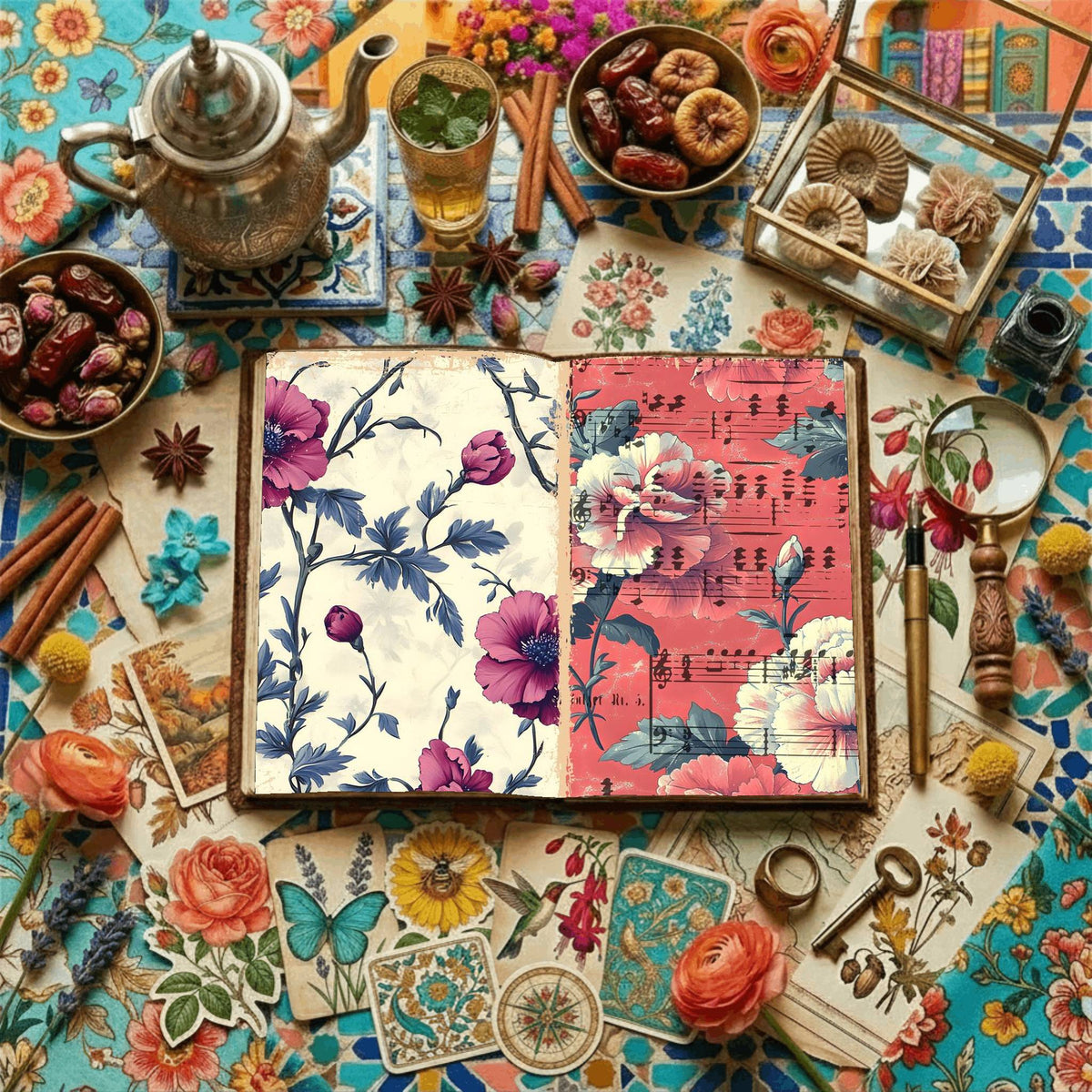 Floral Digital Papers