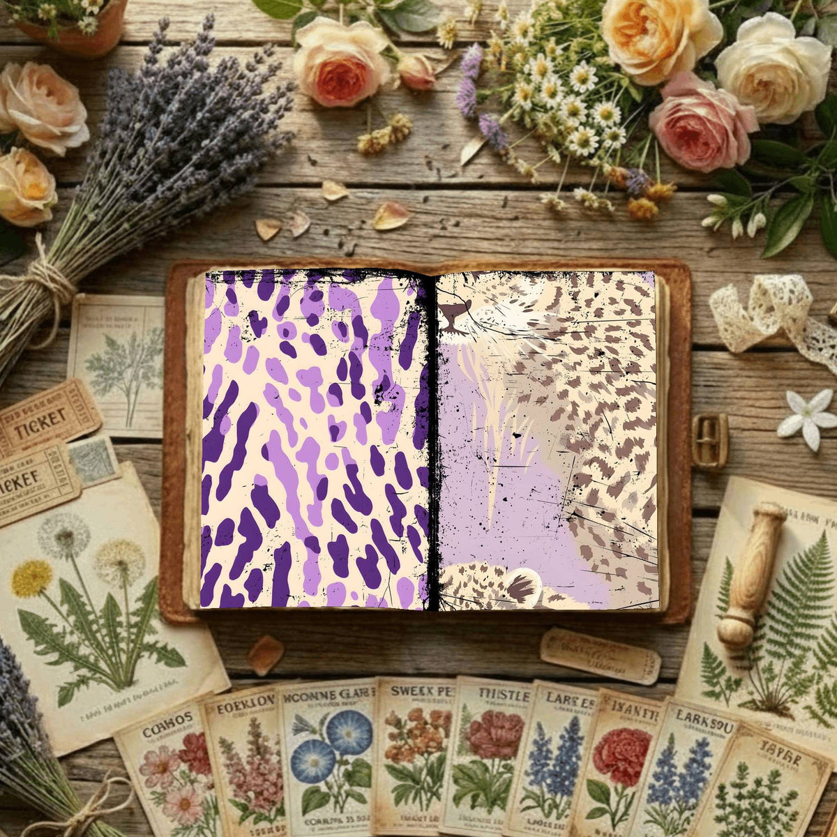 Floral Digital Papers