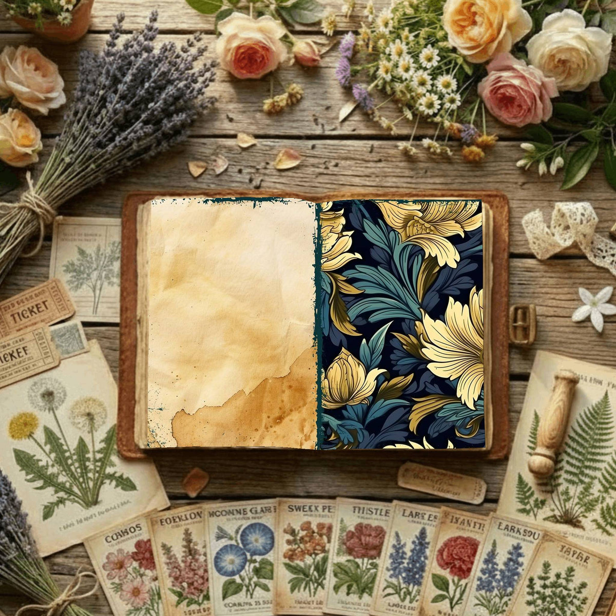 Floral Digital Papers
