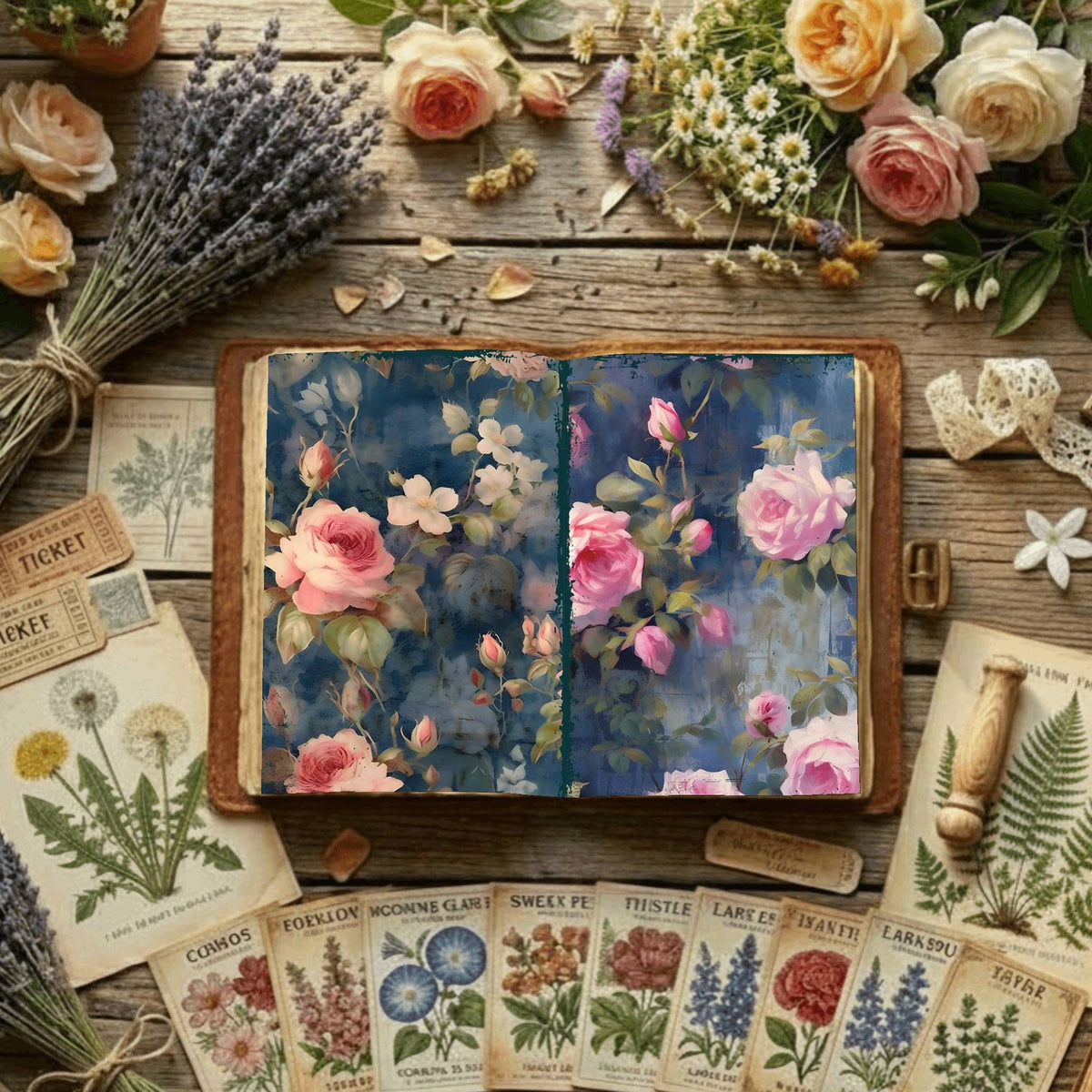 Floral Digital Papers