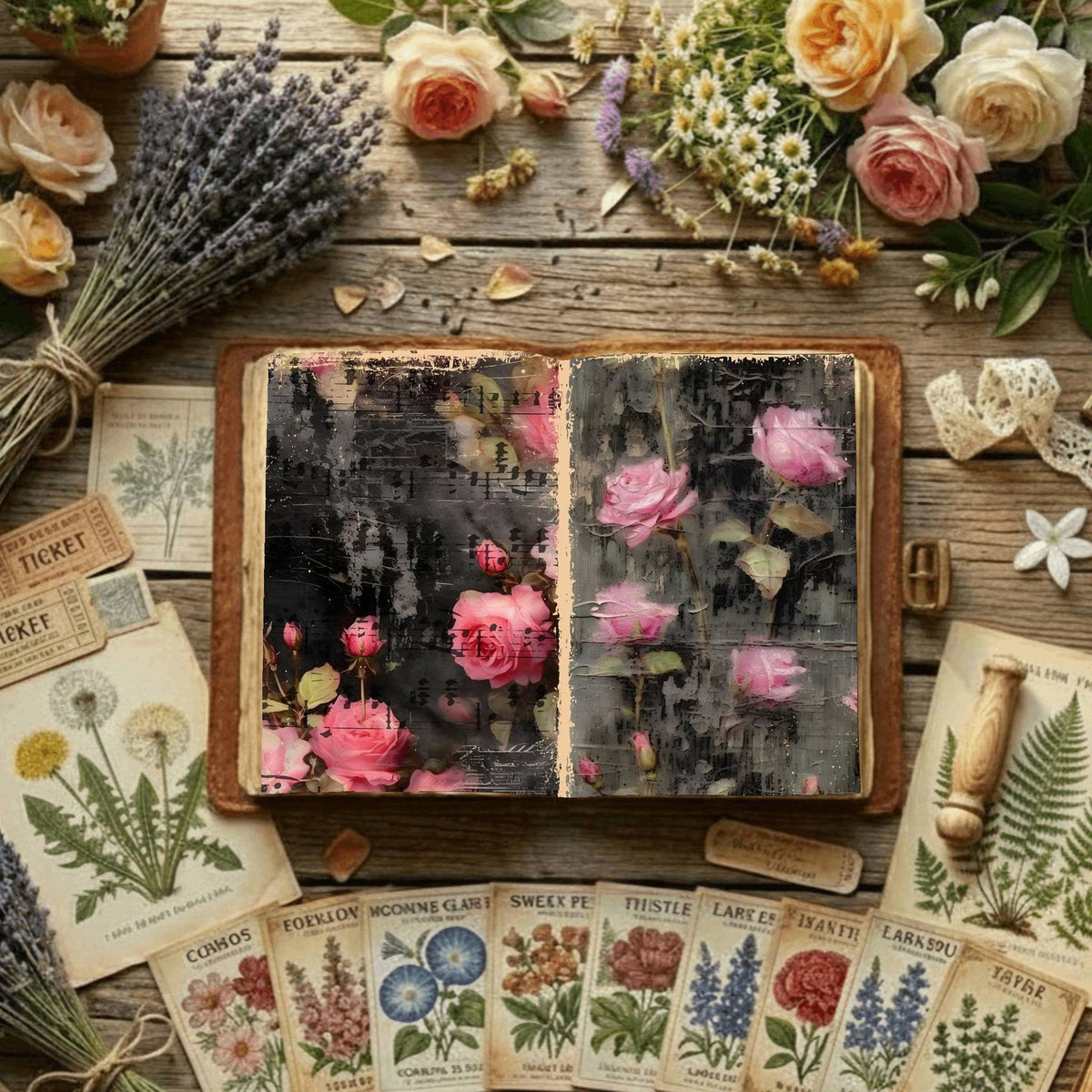 Floral Digital Papers